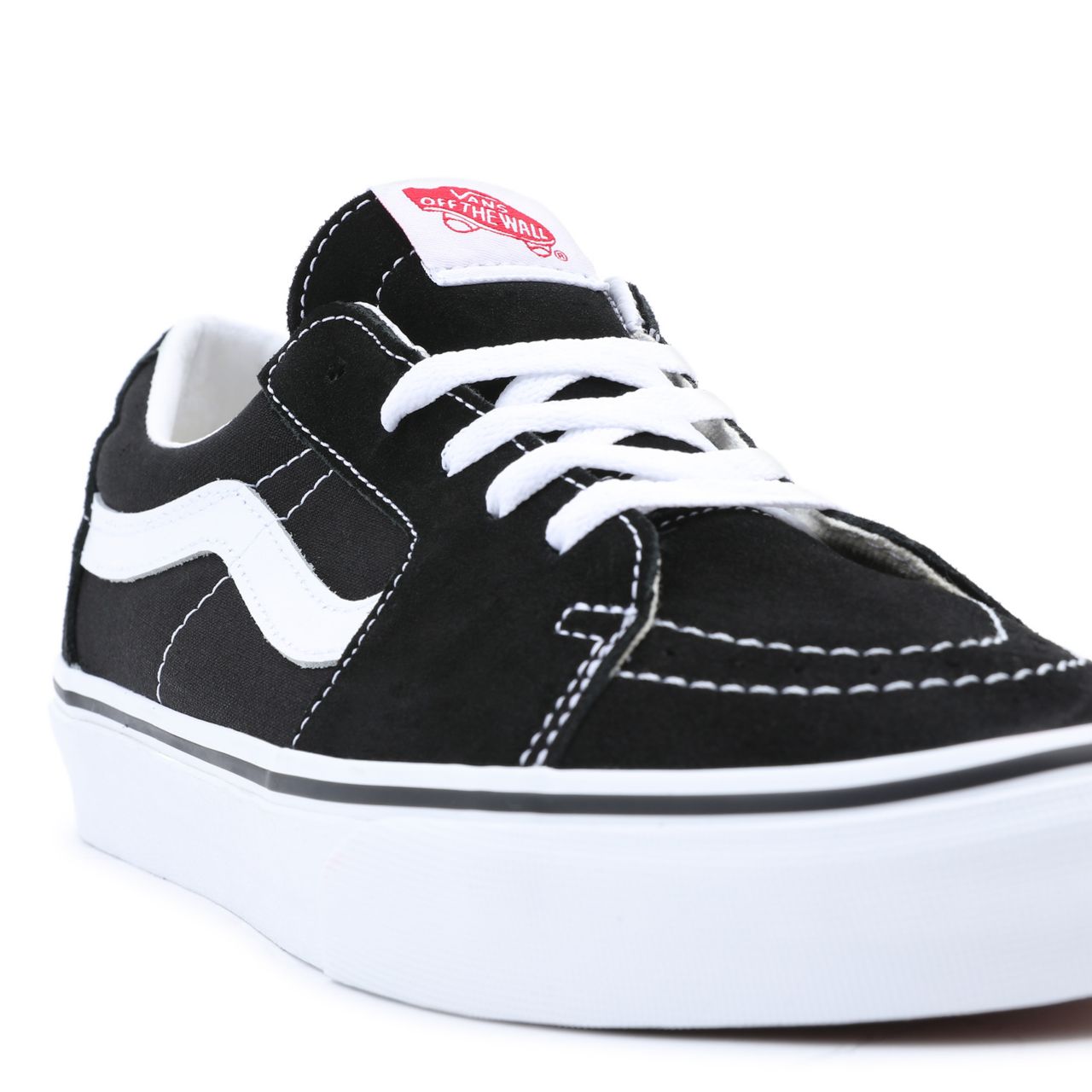 Vans Sk8-Low Black Classic Mens Womens - Black-True White VN0A4UUK6BT Shoes