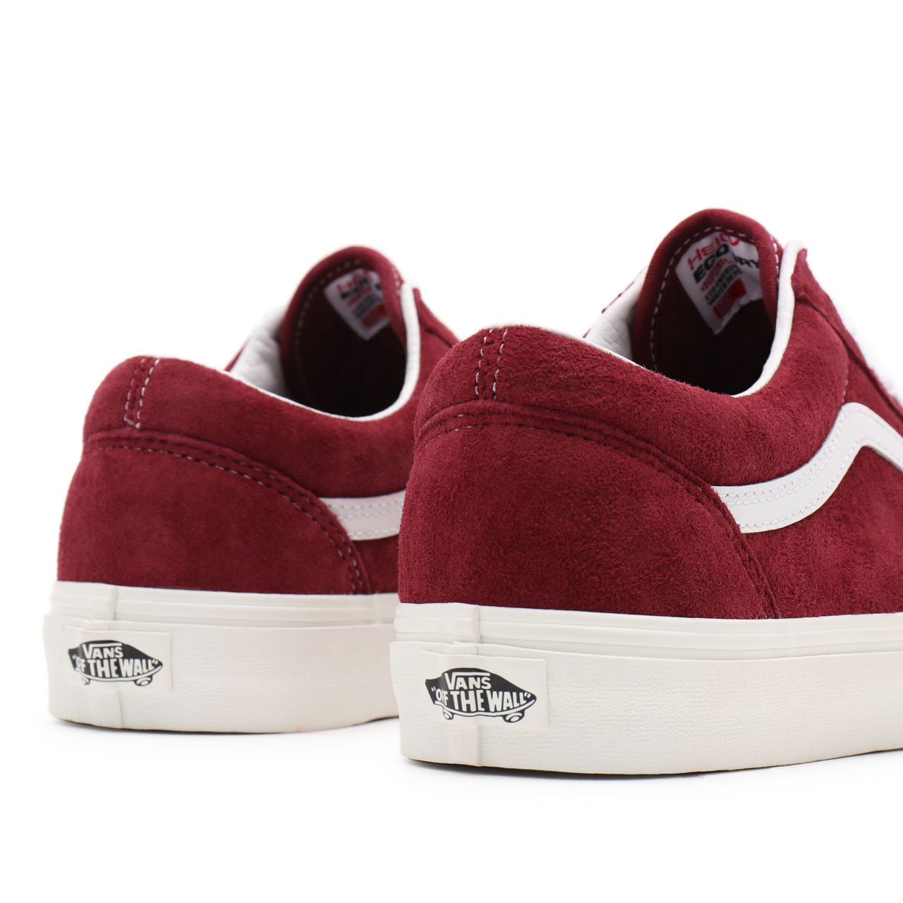 Vans Pig Suede Old Skool Red Classic Mens Womens - (Pig Suede) pomegranate/snow white VN0A38G19G8 Shoes