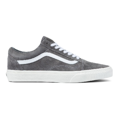 Vans Pig Suede Old Skool White Classic Mens Womens - (Pig Suede) Rabbit/Snow White VN0A5KRF888 Shoes