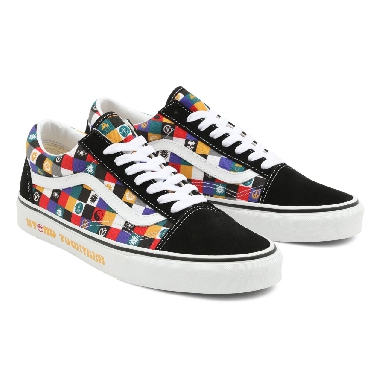 Vans Doodle Old Skool Multicolour Classic Mens Womens - (Doodle) Multi/Black VN0A7Q2JAB6 Shoes