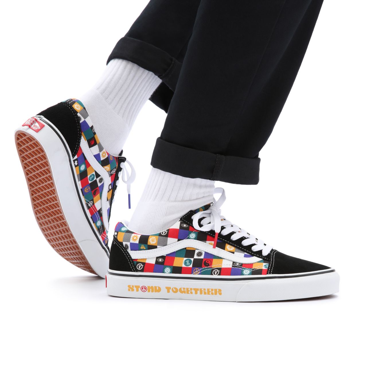 Vans Doodle Old Skool Multicolour Classic Mens Womens - (Doodle) Multi/Black VN0A7Q2JAB6 Shoes