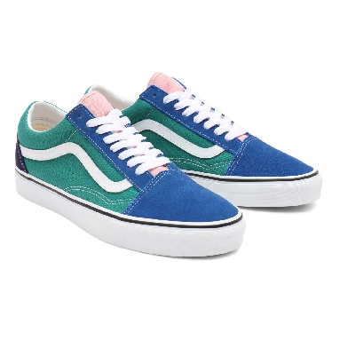 Vans Retro Court Old Skool Blue Classic Mens Womens - (Retro Court) multi/true white VN0A38G19EJ Shoes