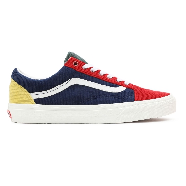 Vans Mixed Corduroy Old Skool Multicolour Classic Mens Womens - (Mixed Corduroy) Multi/Jungle Green VN0A5KRF94M Shoes