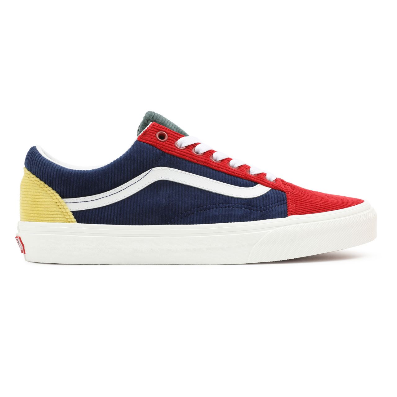 Vans Mixed Corduroy Old Skool Multicolour Classic Mens Womens - (Mixed Corduroy) Multi/Jungle Green VN0A5KRF94M Shoes