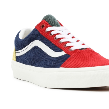 Vans Mixed Corduroy Old Skool Multicolour Classic Mens Womens - (Mixed Corduroy) Multi/Jungle Green VN0A5KRF94M Shoes