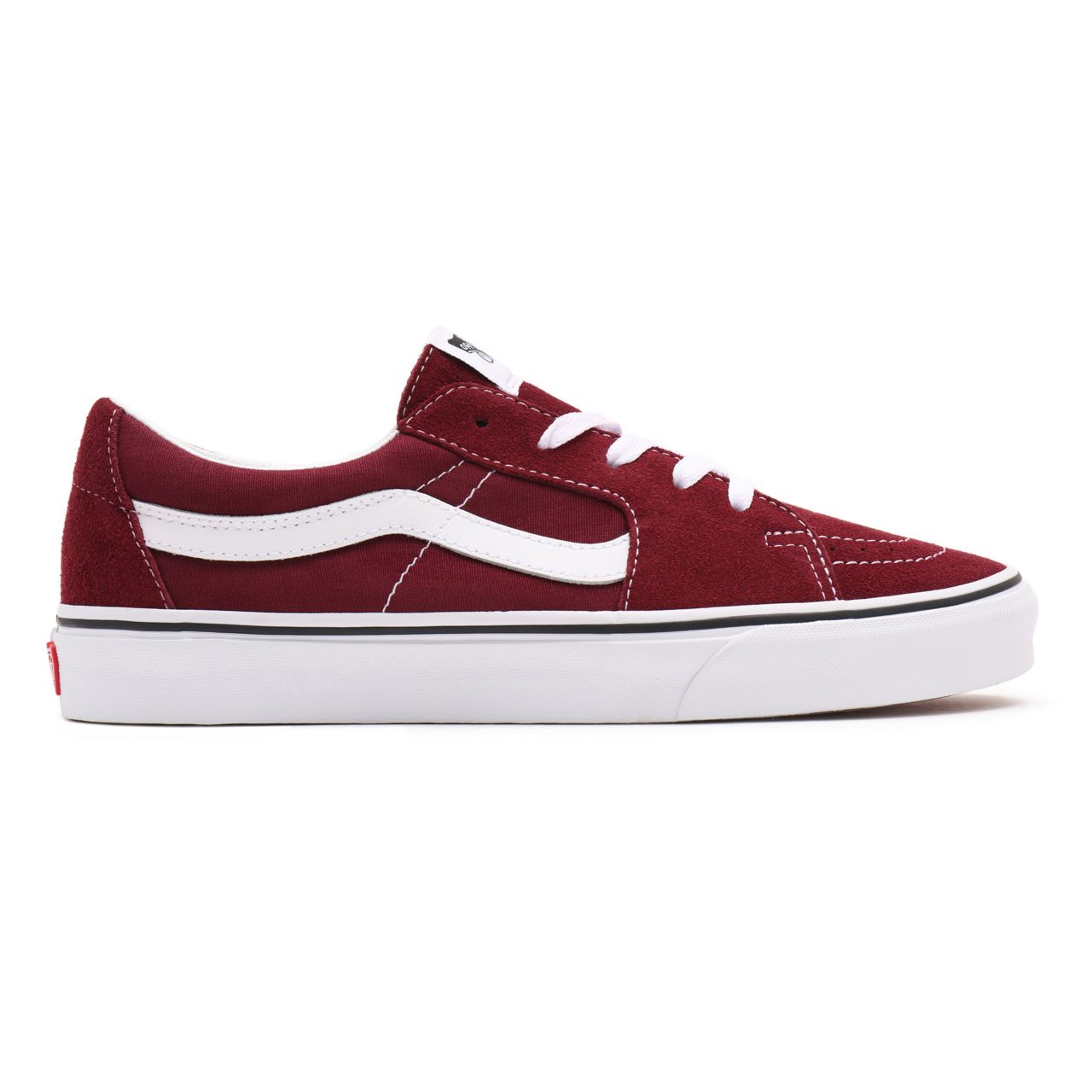 Vans Sk8-Low Red Classic Mens Womens - Port Royale/True White VN0A4UUK5U7 Shoes