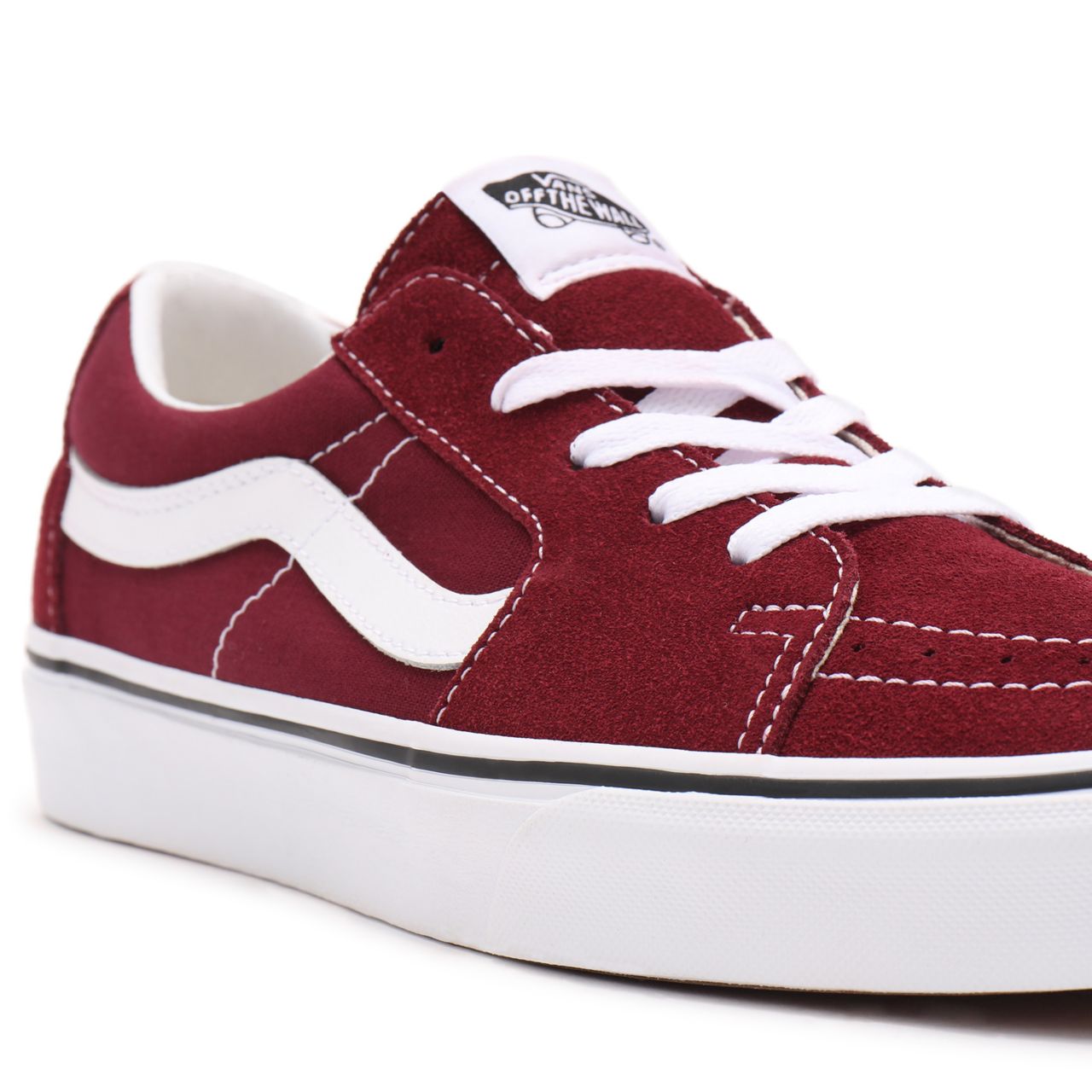 Vans Sk8-Low Red Classic Mens Womens - Port Royale/True White VN0A4UUK5U7 Shoes