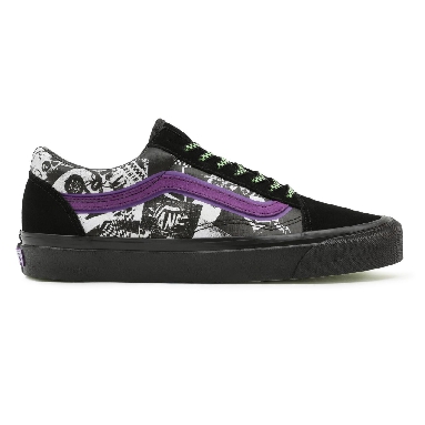 Vans Halloween Punk Old Skool 36 DX Black Classic Mens Womens - (Halloween Punk) Black/True White VN0A38G2BCJ Shoes