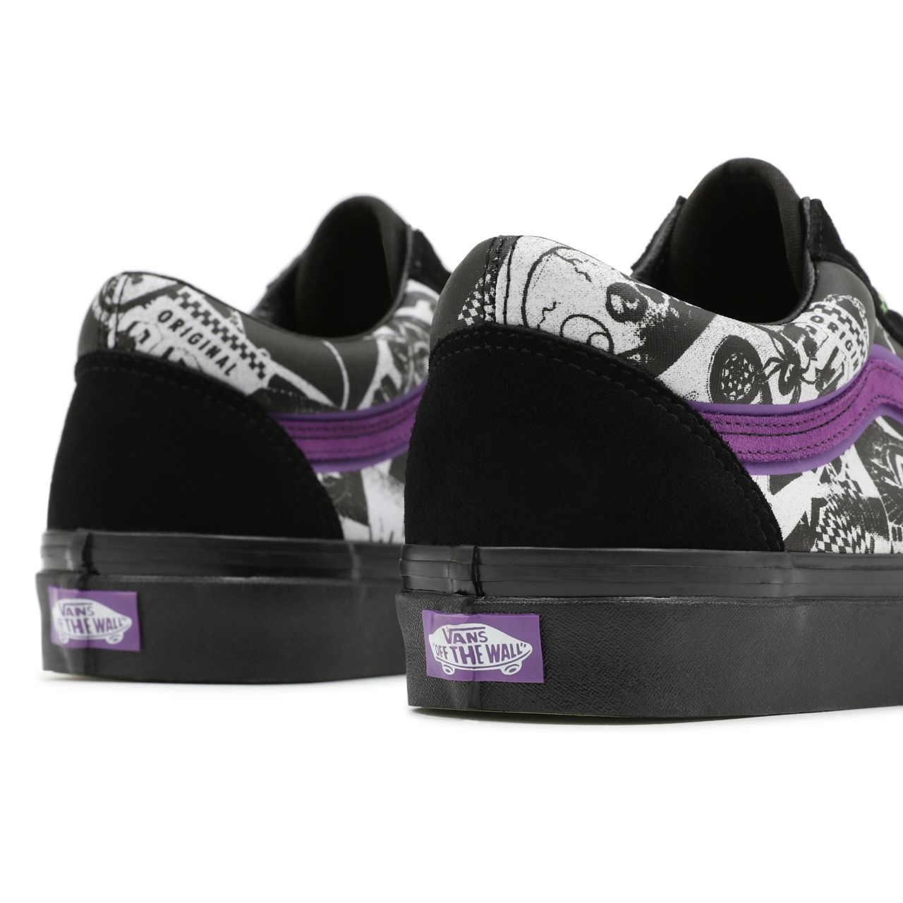 Vans Halloween Punk Old Skool 36 DX Black Classic Mens Womens - (Halloween Punk) Black/True White VN0A38G2BCJ Shoes