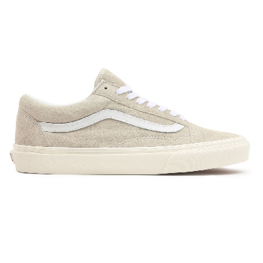 Vans Pig Suede Old Skool Beige Classic Mens Womens - (Pig Suede) Oatmeal/Snow White VN0A5JMI94V Shoes