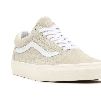 Vans Pig Suede Old Skool Beige Classic Mens Womens - (Pig Suede) Oatmeal/Snow White VN0A5JMI94V Shoes