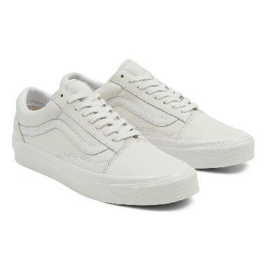 Vans Anaheim Factory Old Skool 36 DX White Classic Mens Womens - (Anaheim Factory) Vintage Leather/Blanc De Blanc VN0A54F38FJ Shoes