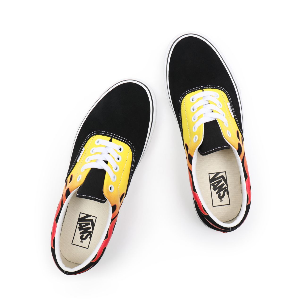 Vans Flame Era Black Classic Mens Womens - (Flame) Black/True White VN0A4BV4XEY Shoes