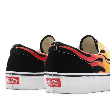 Vans Flame Era Black Classic Mens Womens - (Flame) Black/True White VN0A4BV4XEY Shoes