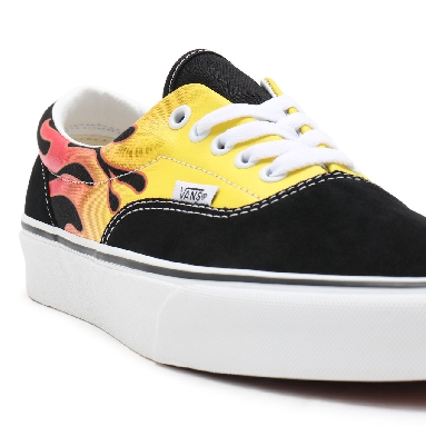 Vans Flame Era Black Classic Mens Womens - (Flame) Black/True White VN0A4BV4XEY Shoes