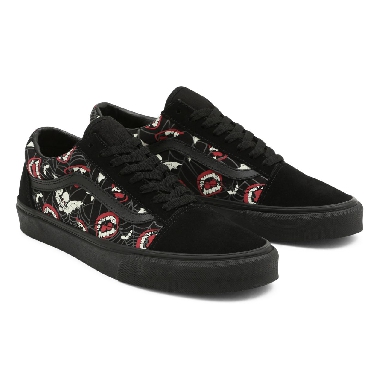 Vans Glow Frights Old Skool Black Classic Mens Womens - (Glow Frights) Black/Black VN0A5KRF8MG Shoes