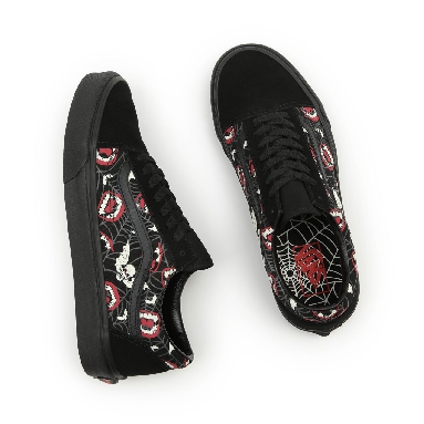 Vans Glow Frights Old Skool Black Classic Mens Womens - (Glow Frights) Black/Black VN0A5KRF8MG Shoes