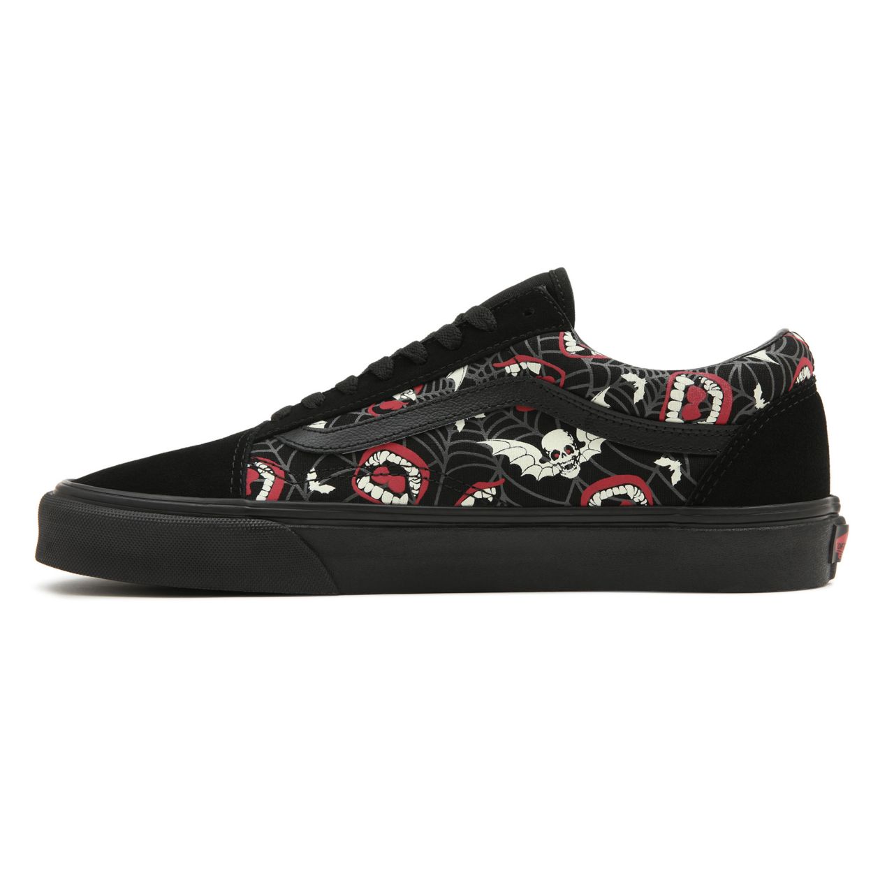 Vans Glow Frights Old Skool Black Classic Mens Womens - (Glow Frights) Black/Black VN0A5KRF8MG Shoes