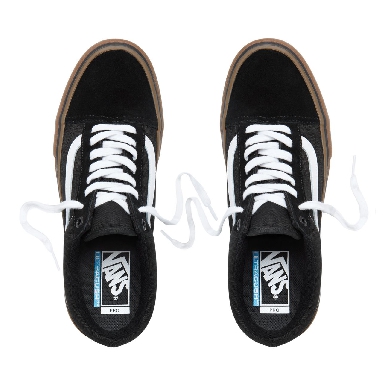 Vans Old Skool Pro Classic Mens Womens - Black-White-Gum VN000ZD4BW9 Shoes