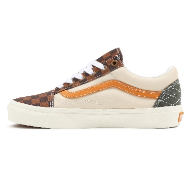 Vans Mixed Utility Old Skool Brown Classic Mens Womens - (Mixed Utility) Checkerboard/Multi VN0A5JMI94R Shoes