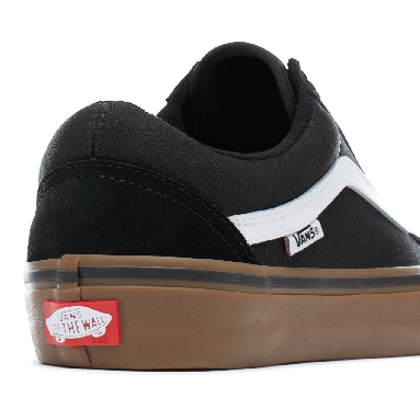 Vans Old Skool Pro Classic Mens Womens - Black-White-Gum VN000ZD4BW9 Shoes