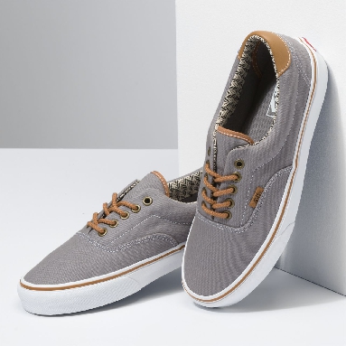 Vans C&L Era 59 Grey Classic Mens Womens - (C&L) frost gray/chevron VN0A34589MC Shoes