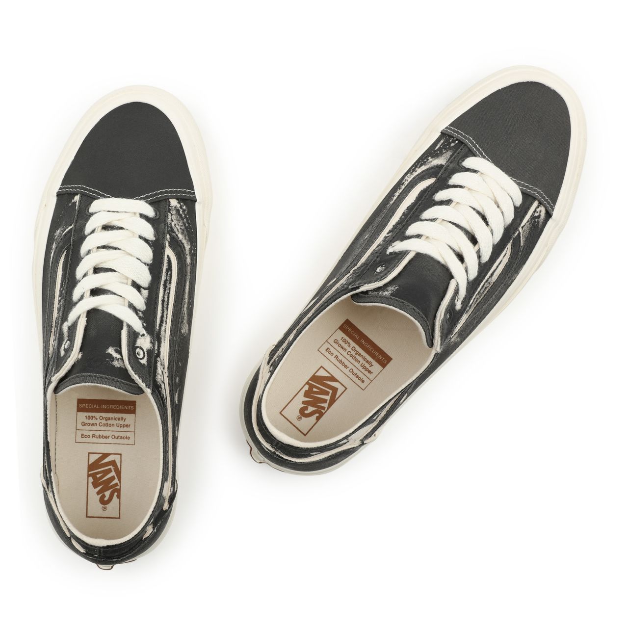 Vans Eco Theory Old Skool Tapered Grey Classic Mens Womens - (Eco Theory) Asphalt/Natural VN0A54F48CO Shoes