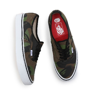 Vans x BAPE Authentic  44 DX Green Classic Mens Womens - (Vans X Bape) Og Camo Green VN0A38EN7BC Shoes