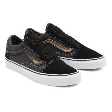 Vans Lenticular Sidestripe Old Skool Black Classic Mens Womens - (Lenticular Sidestripe) Black/Asphalt VN0A5KRF93W Shoes