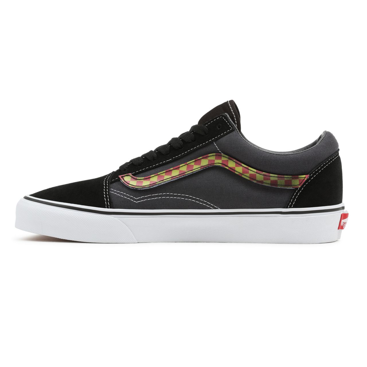 Vans Lenticular Sidestripe Old Skool Black Classic Mens Womens - (Lenticular Sidestripe) Black/Asphalt VN0A5KRF93W Shoes