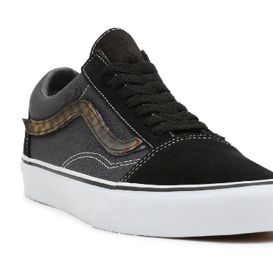 Vans Lenticular Sidestripe Old Skool Black Classic Mens Womens - (Lenticular Sidestripe) Black/Asphalt VN0A5KRF93W Shoes