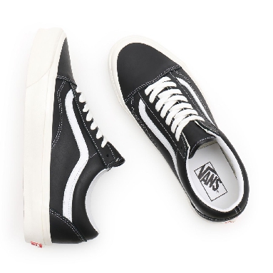 Vans Anahiem Factory Old Skool 36 DX Black Classic Mens Womens - (Anaheim Factory) black/leather VN0A54F3103 Shoes