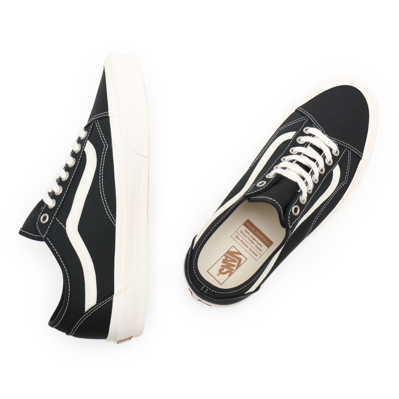 Vans Eco Theory Old Skool Tapered Black Classic Mens Womens - (Eco Theory) black/natural VN0A54F49FN Shoes