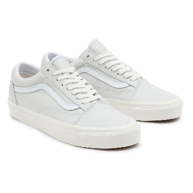 Vans Anaheim Factory Old Skool 36 DX White Classic Mens Womens - (Anaheim Factory) True White/Leather VN0A54F3104 Shoes