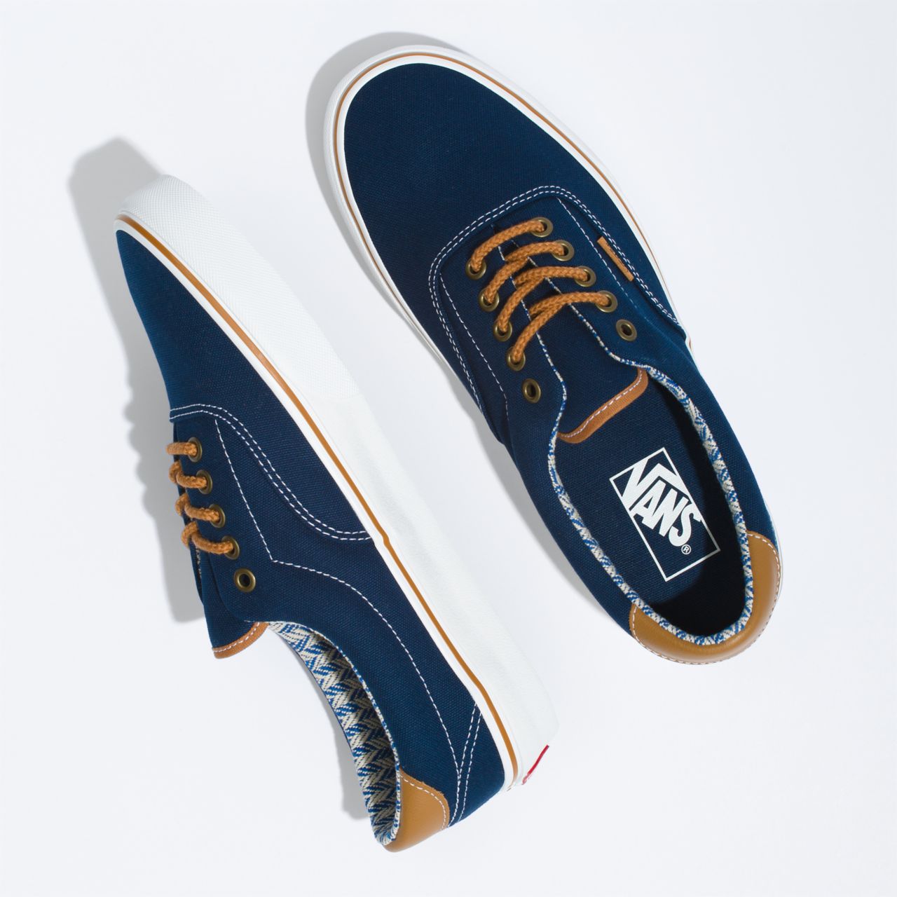 Vans C&L Era 59 Blue Classic Mens Womens - (C&L) navy/chevron VN0A34589ME Shoes