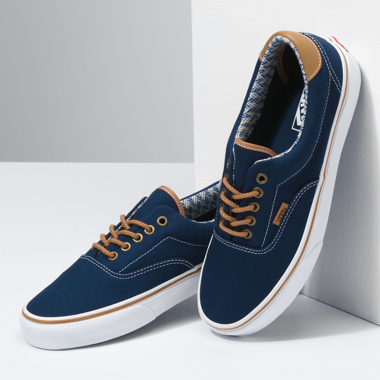 Vans C&L Era 59 Blue Classic Mens Womens - (C&L) navy/chevron VN0A34589ME Shoes