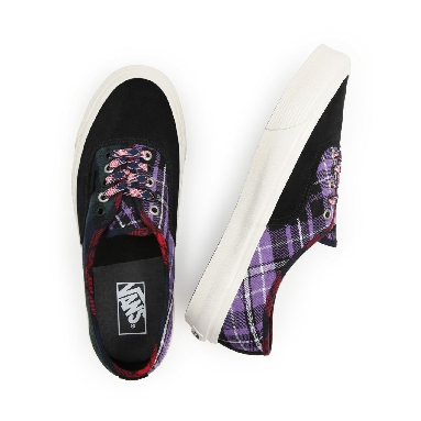 Vans Anaheim Factory Authentic 44 DX Black Classic Mens Womens - (Anaheim Factory) Plaid Mix/Black VN0A5KX48EL Shoes