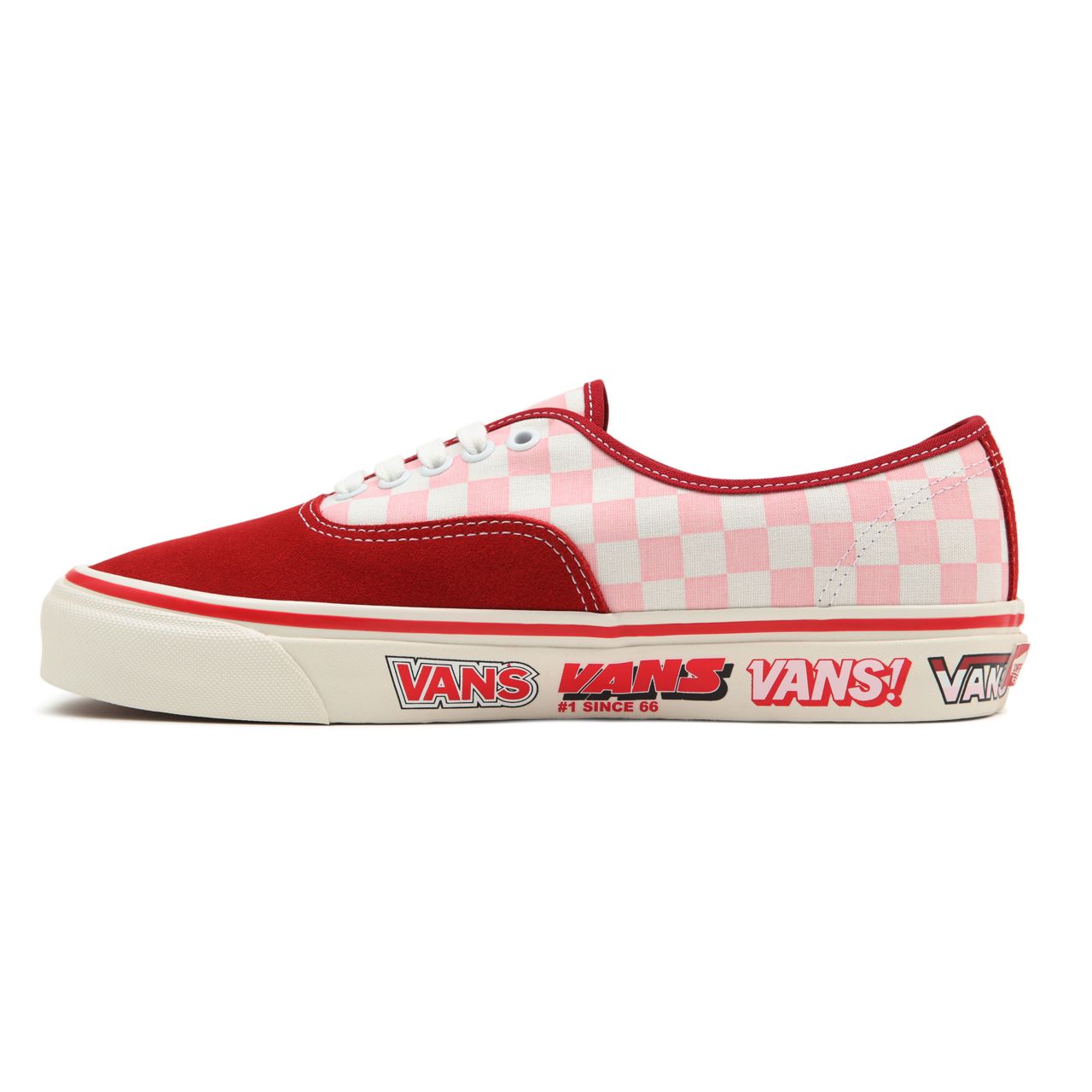 Vans Anaheim Factory Authentic 44 DX Red Classic Mens Womens - (Anaheim Factory) Freestyle/Chili Pepper VN0A5KX48EK Shoes