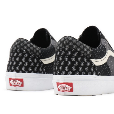 Vans Tie Print Patchwork Old Skool Black Classic Mens Womens - (Tie Print Patchwork) black/true white VN0A3WKT9XJ Shoes