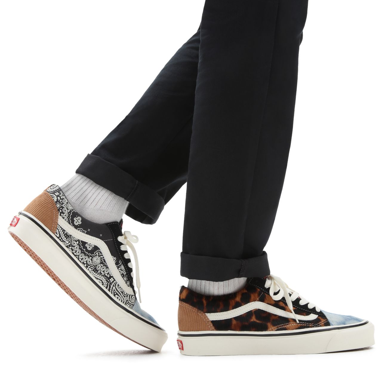 Vans Grunge Old Skool 36 DX Multicolour Classic Mens Womens - (Grunge) black/marshmallow VN0A54F30FP Shoes