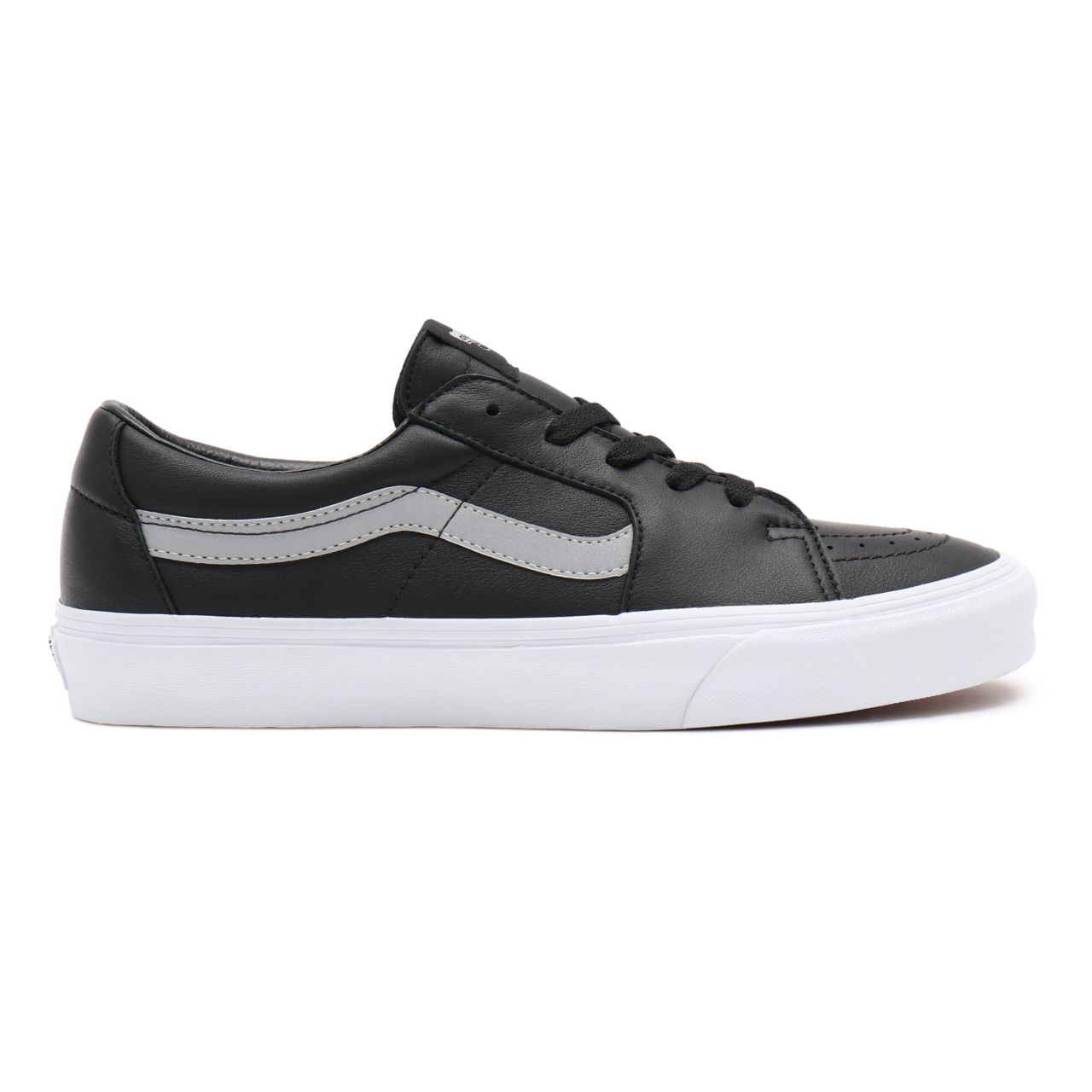 Vans Reflective Sk8-Low Black Classic Mens Womens - (Reflective) Black/True White VN0A4UUKSIG Shoes