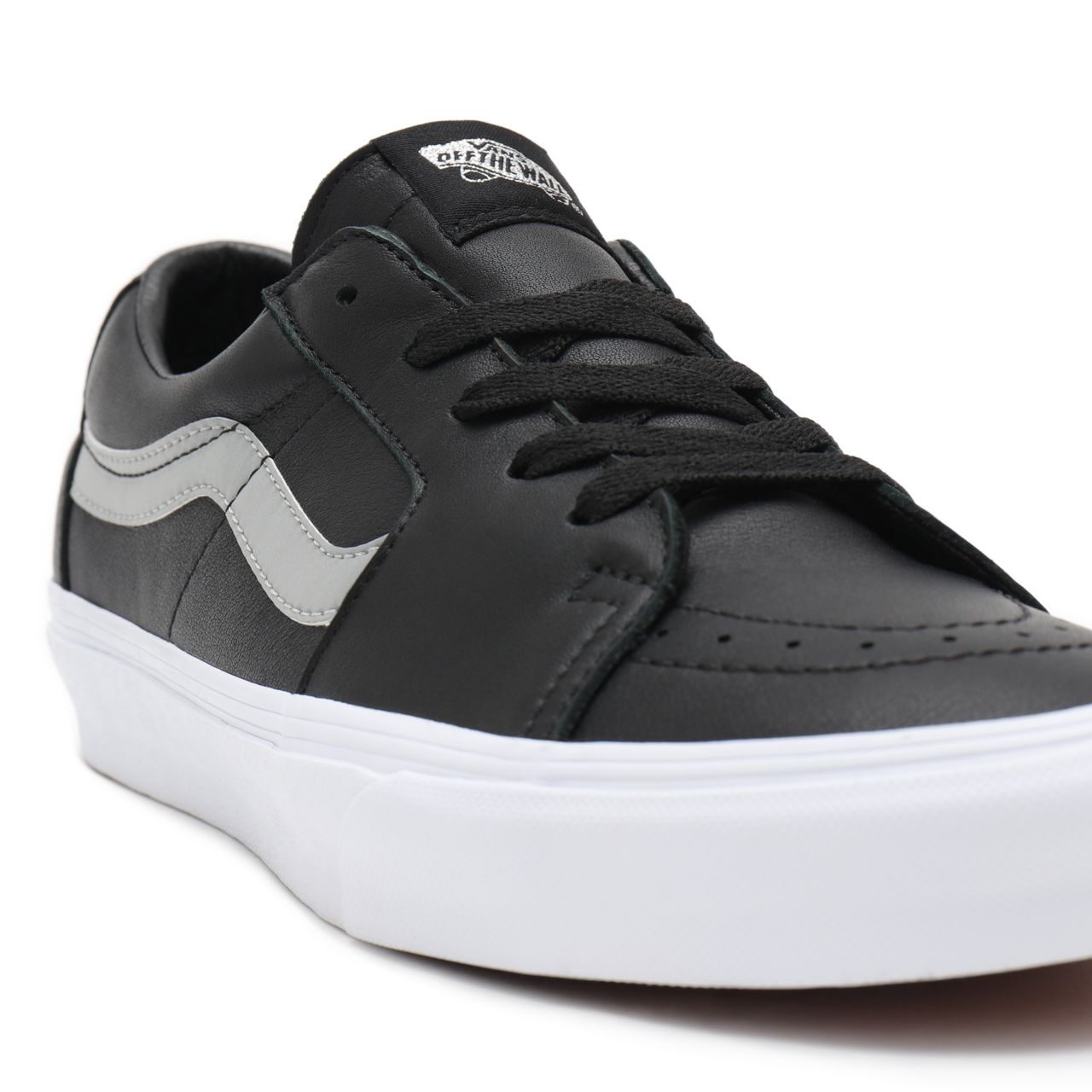 Vans Reflective Sk8-Low Black Classic Mens Womens - (Reflective) Black/True White VN0A4UUKSIG Shoes