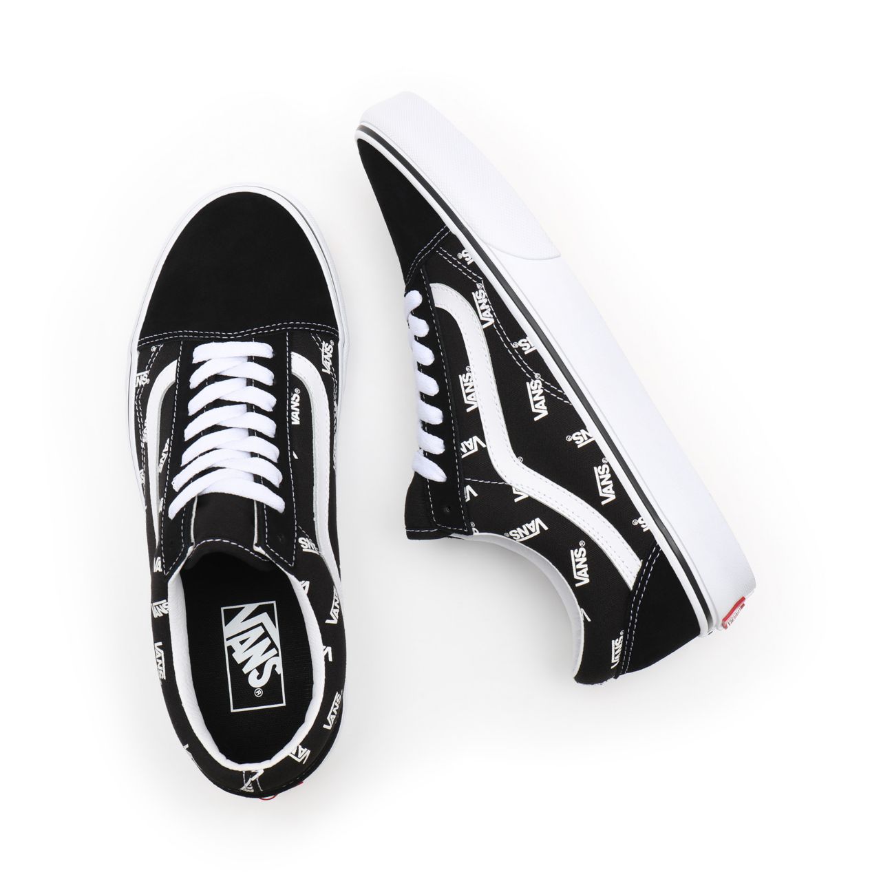 Vans Old Skool Black Classic Mens Womens - (Vans) Black/True White VN0A3WKTQW7 Shoes