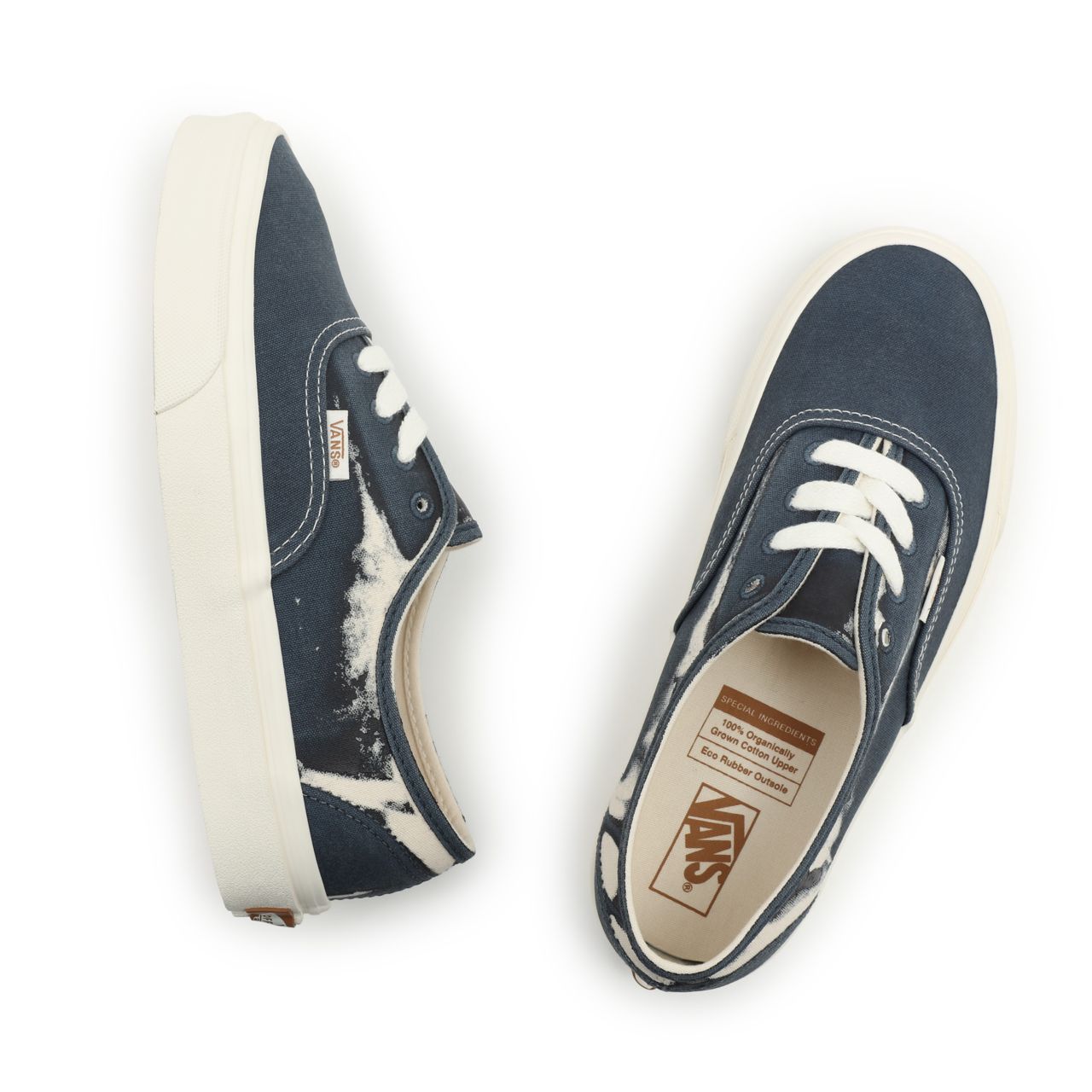 Vans Eco Theory Authentic Blue Classic Mens Womens - (Eco Theory) Dress Blues/Natural VN0A5KRD8CP Shoes