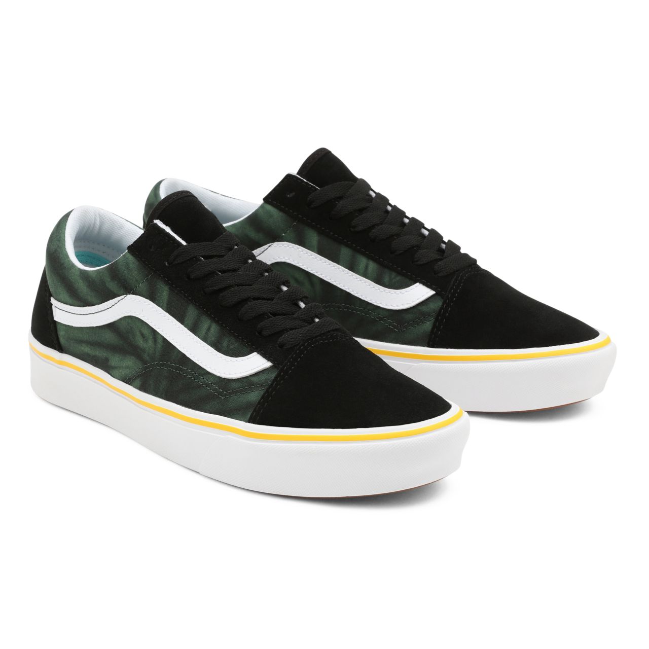 Vans Trip Outdoors ComfyCush Old Skool Black Classic Mens Womens - (Trip Outdoors) Black/Tie Dye VN0A5DYC8UH Shoes