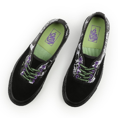 Vans Halloween Punk Authentic 44 DX Black Classic Mens Womens - (Halloween Punk) Black/True White VN0A38ENBCJ Shoes