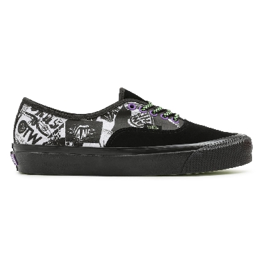 Vans Halloween Punk Authentic 44 DX Black Classic Mens Womens - (Halloween Punk) Black/True White VN0A38ENBCJ Shoes