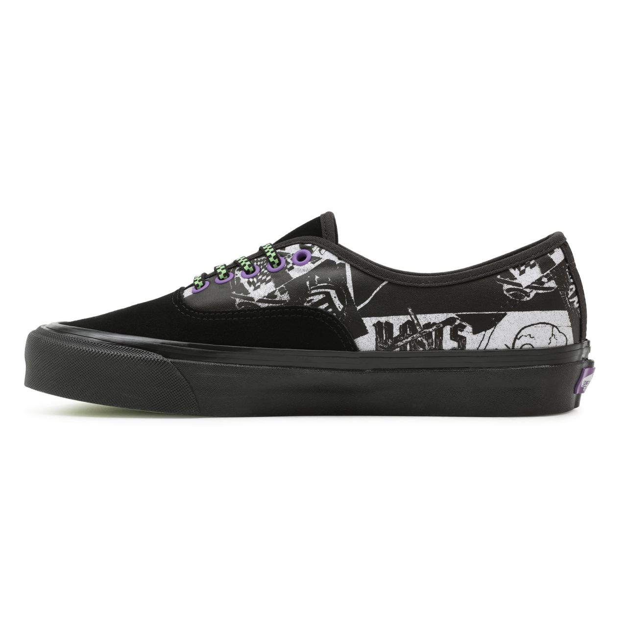 Vans Halloween Punk Authentic 44 DX Black Classic Mens Womens - (Halloween Punk) Black/True White VN0A38ENBCJ Shoes