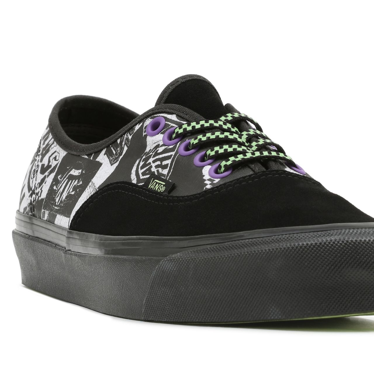 Vans Halloween Punk Authentic 44 DX Black Classic Mens Womens - (Halloween Punk) Black/True White VN0A38ENBCJ Shoes