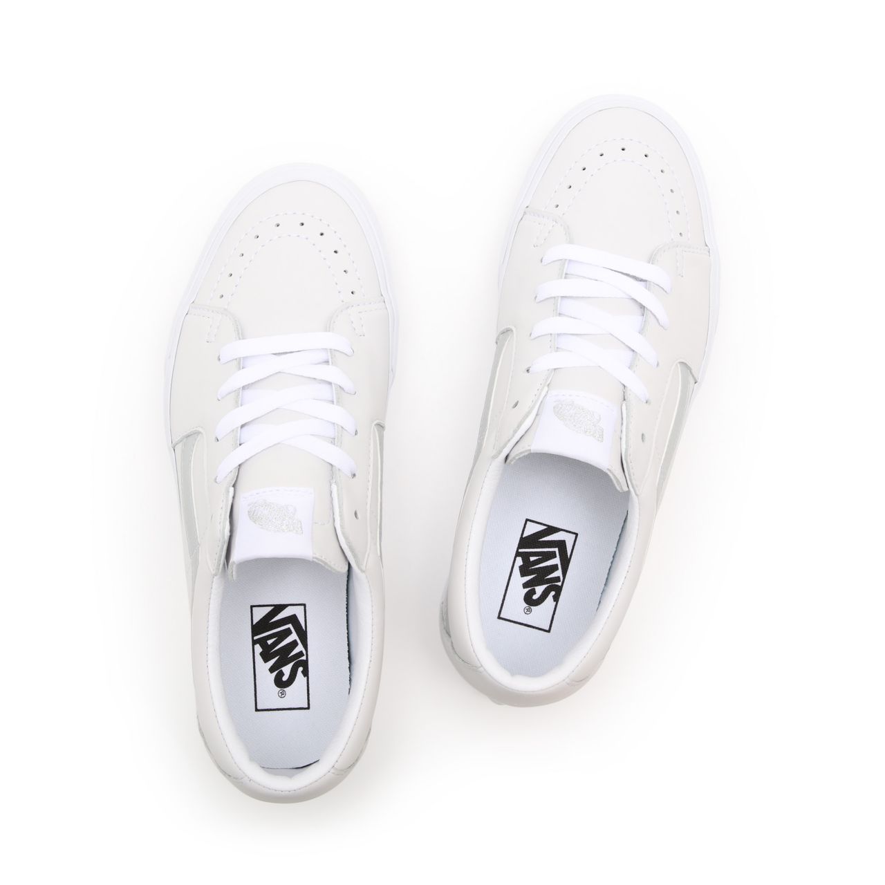 Vans Reflective Sk8-Low White Classic Mens Womens - (Reflective) true white/true white VN0A4UUKA0L Shoes